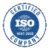 ISO 9001:2008 certified company seal