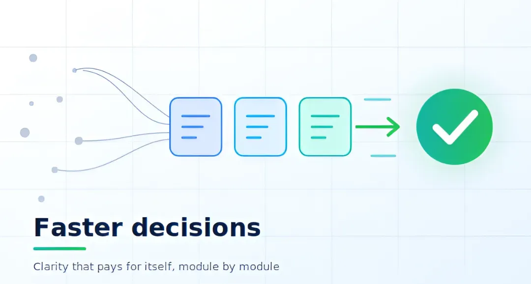 Analytics dashboard showing project and business performance